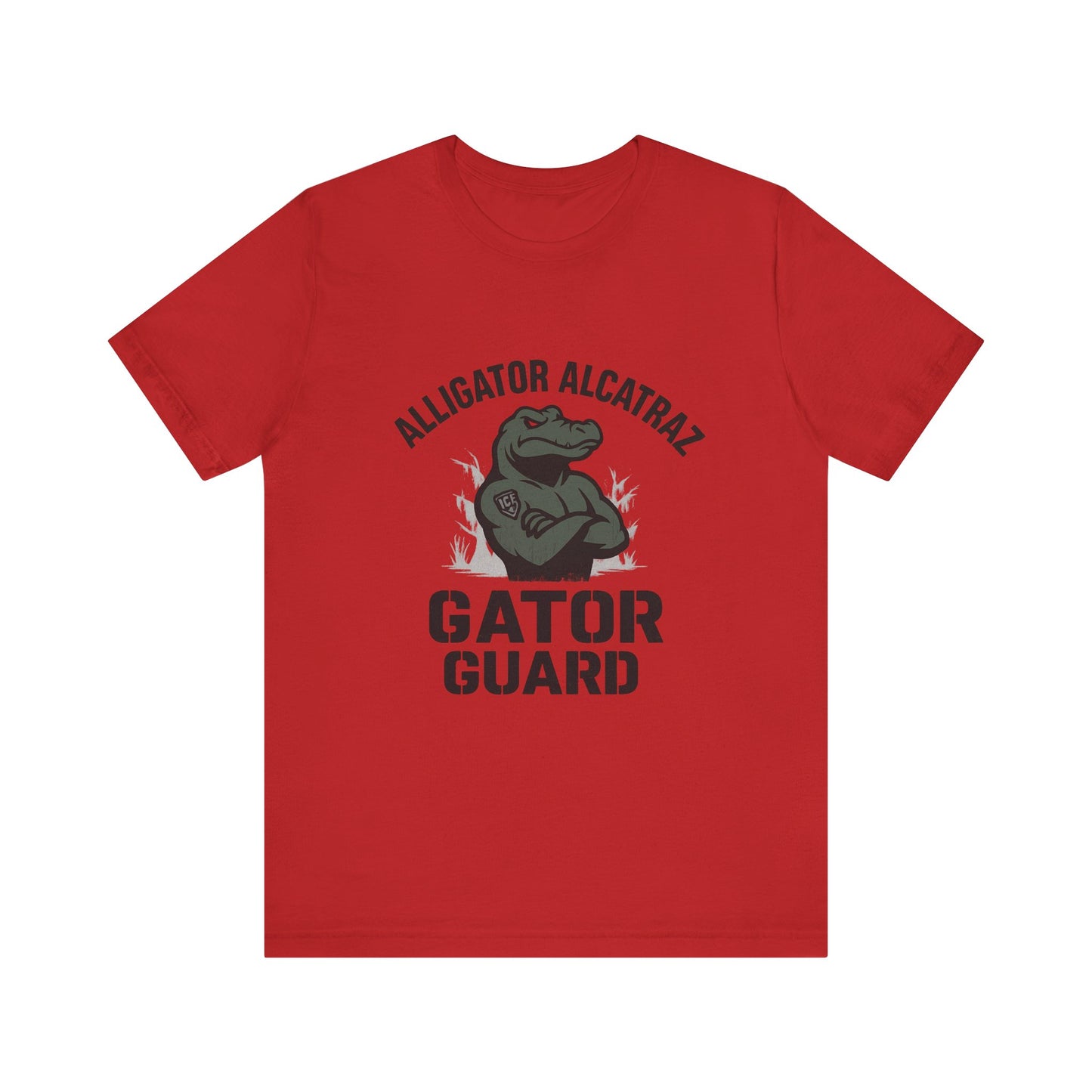 Alligator Alcatraz Gator Guard Tee, Funny Animal Shirt, Unisex T-shirt, Unique Gift, Casual Wear, Birthday, Gator Lover Apparel
