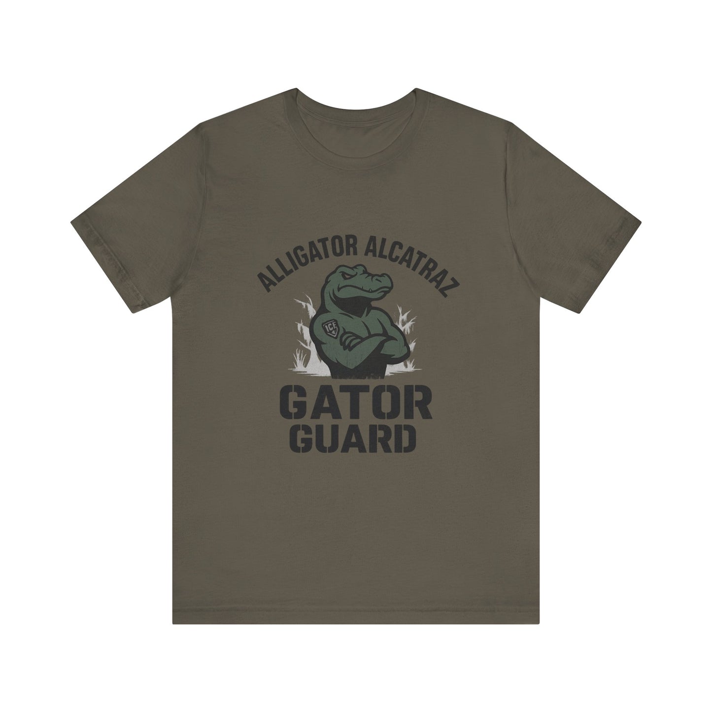 Alligator Alcatraz Gator Guard Tee, Funny Animal Shirt, Unisex T-shirt, Unique Gift, Casual Wear, Birthday, Gator Lover Apparel