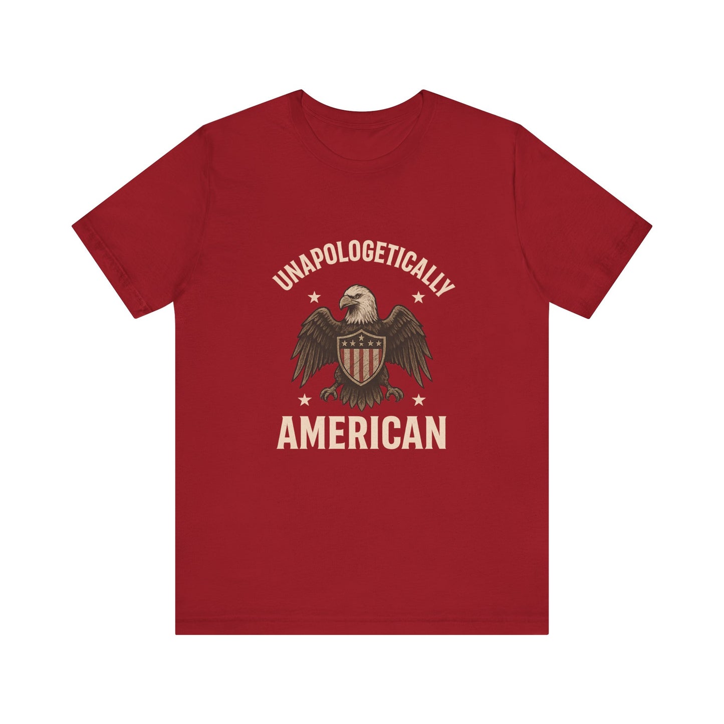 Unapologetically American Tee, Patriotic Shirt, Unisex Tee, Fourth of July Apparel, Eagle Graphic Tee, Independence Day T-shirt
